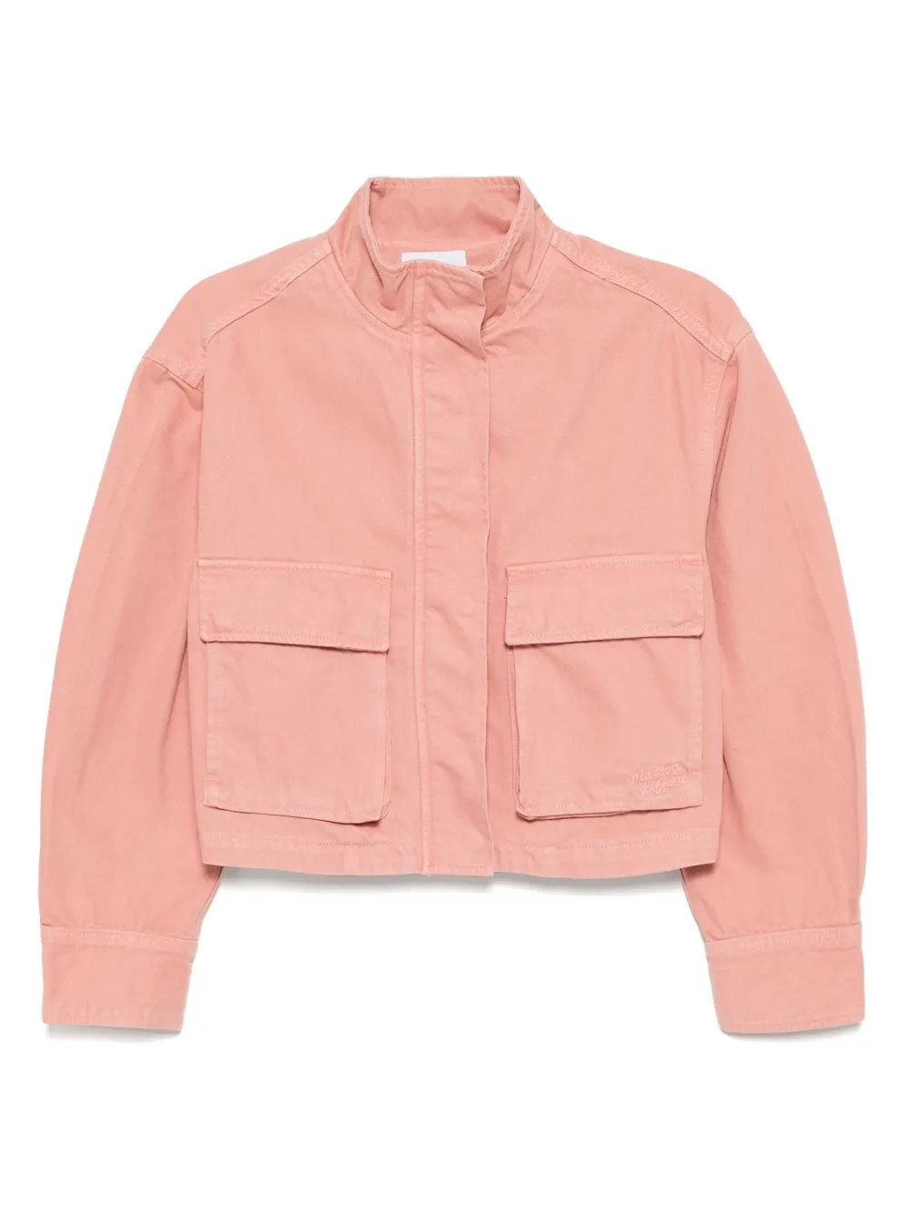 

Укороченная куртка Maison Kitsuné, розовый