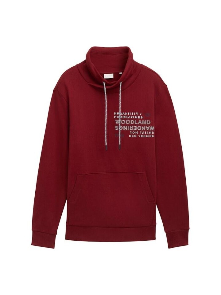 

Толстовка Tom Tailor Sweatshirt, цвет burgundy dark red