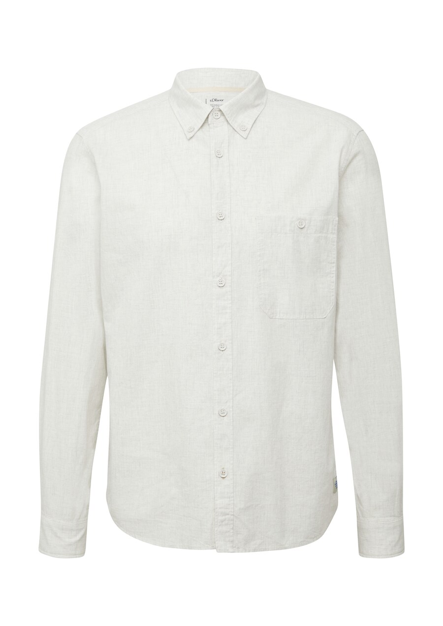 

Рубашка на пуговицах классического кроя s.Oliver, Wool white