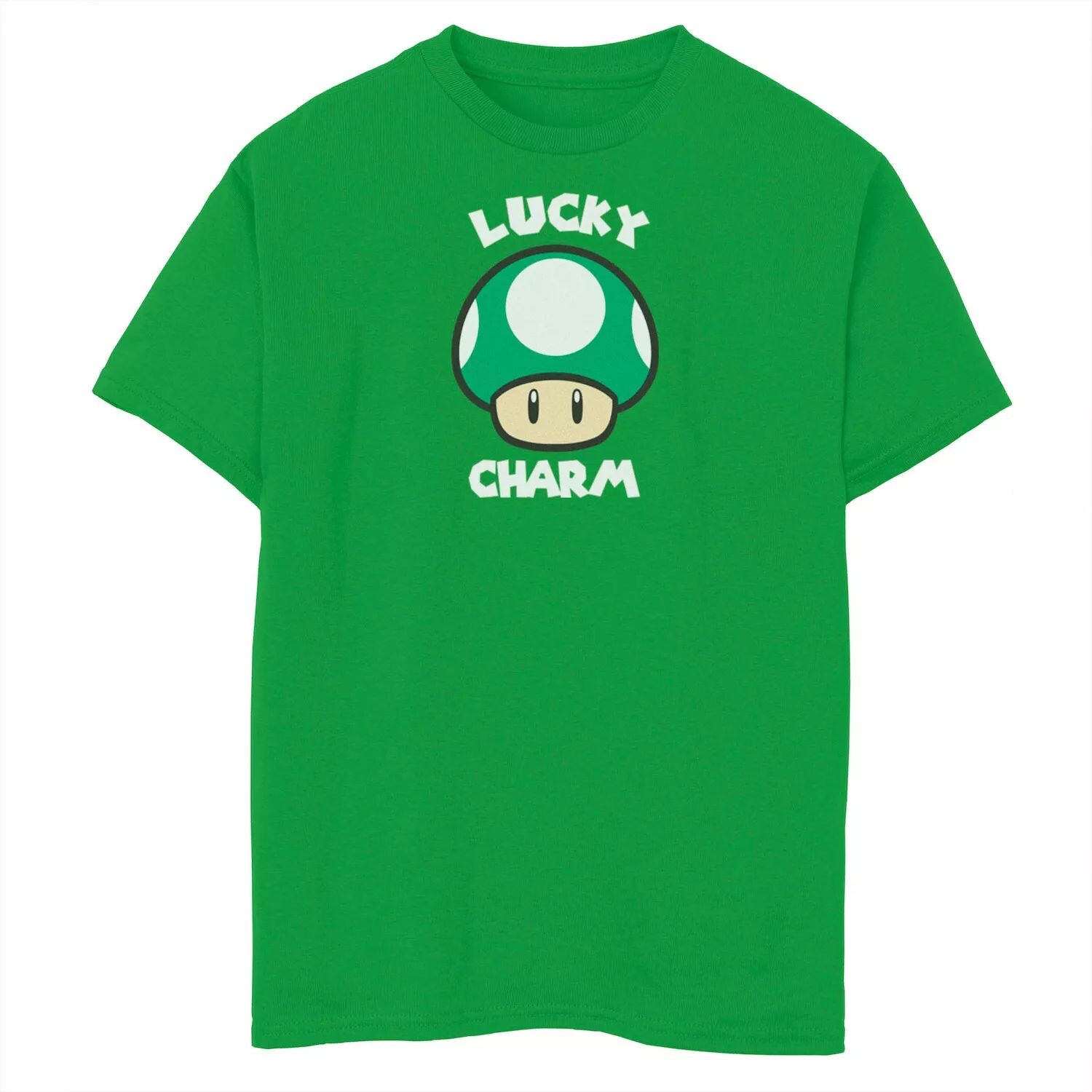 

Футболка с грибами Super Mario Lucky Charm для мальчиков 8–20 лет Licensed Character