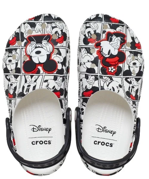 Унисекс сандалии Crocs Mickey and Minnie Classic Clog розовые — фото 4