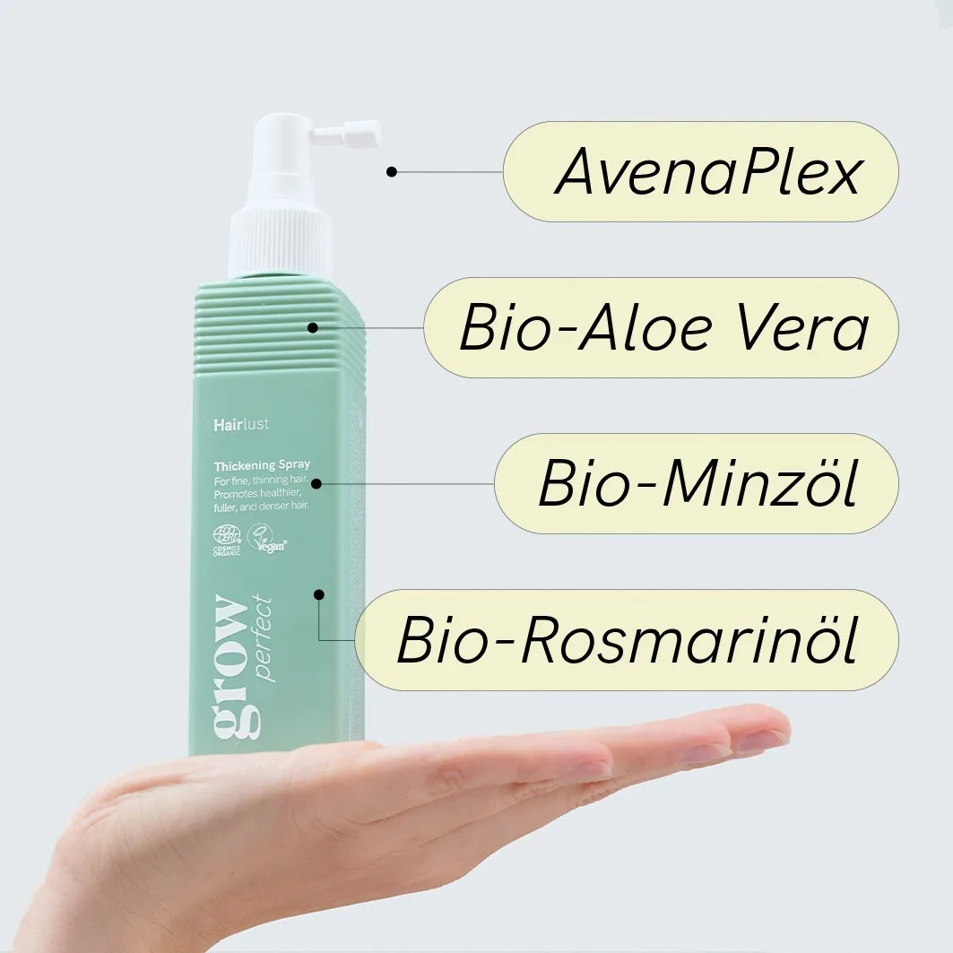 Спрей для придания густоты корням Grow Perfect Thickening Spray Hairlust, 150 мл — фото 4