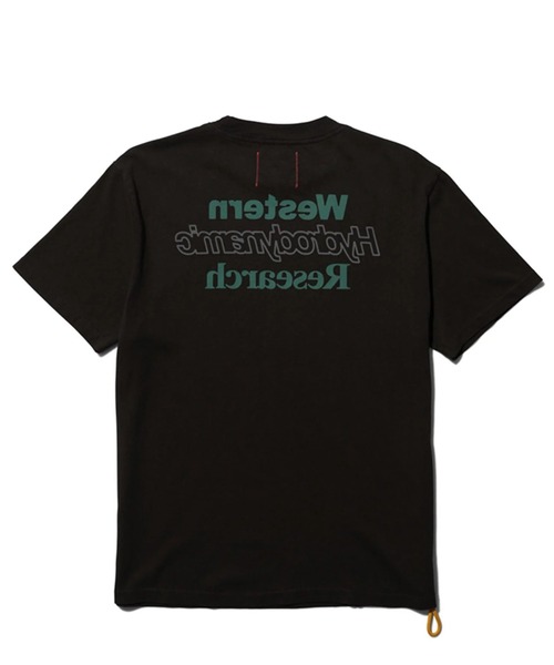 

Футболка с принтом на спине и логотипом WESTERN HYDRODYNAMIC RESEARCH, черный