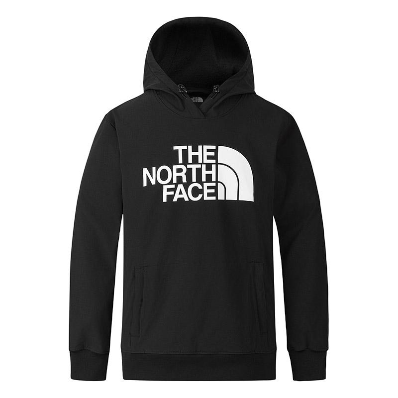 

Худи с принтом логотипа на шнурке THE NORTH FACE, черный
