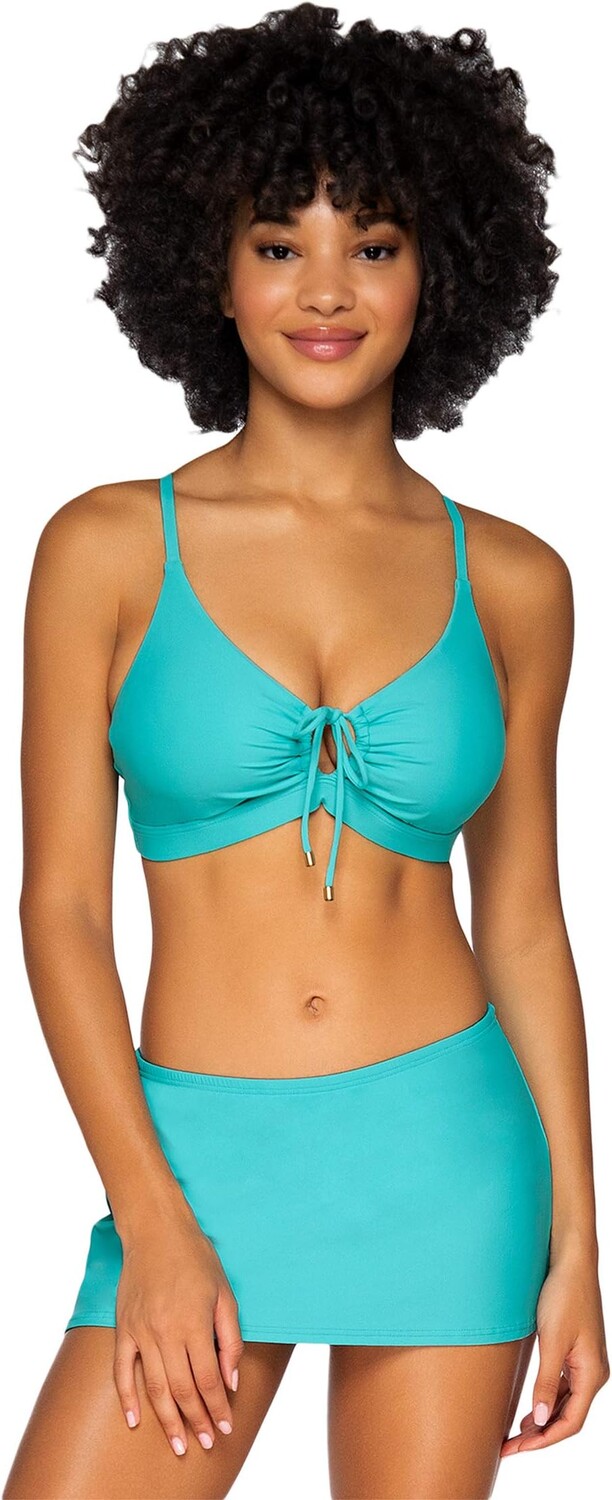 

Пляжный топ Sunsets Kauai Keyhole Top, цвет Seaside Aqua