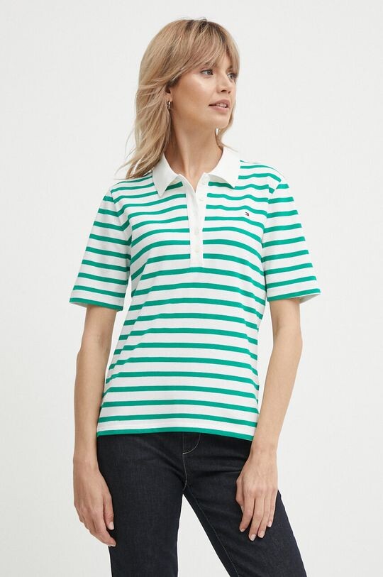 

Поло Tommy Hilfiger, зеленый