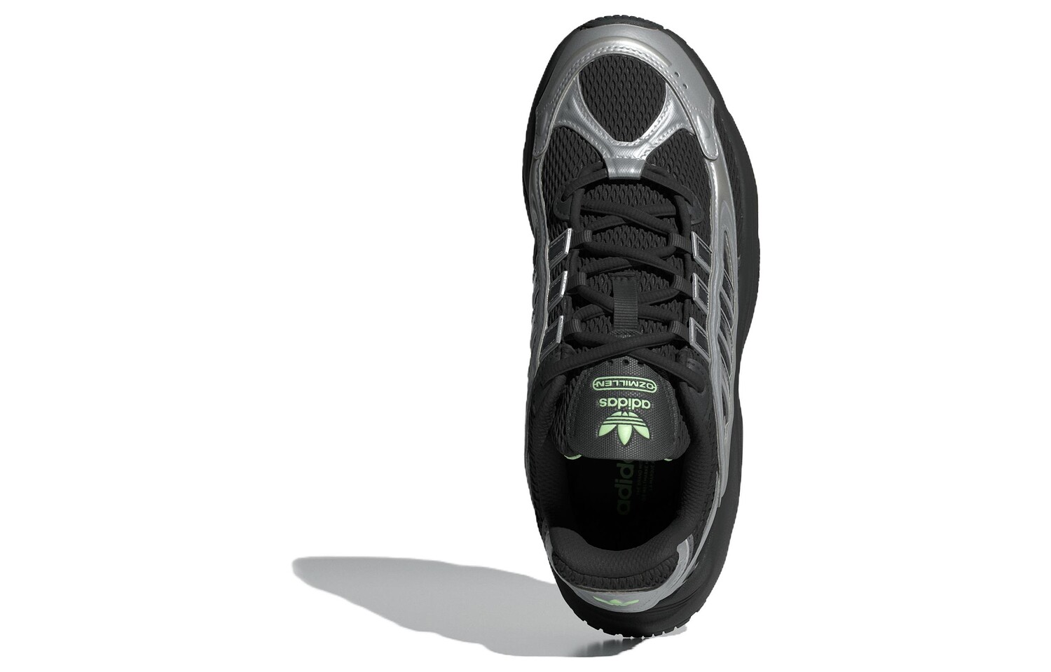 Adidas originals Ozmillen Кроссовки Женские, Core Black/Carbon/Green Spark — фото 3