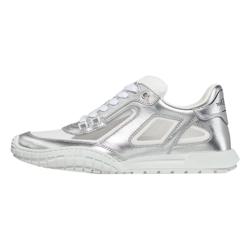 Женские повседневные кеды Tech Low top серебристого цвета DIOR, серебряный