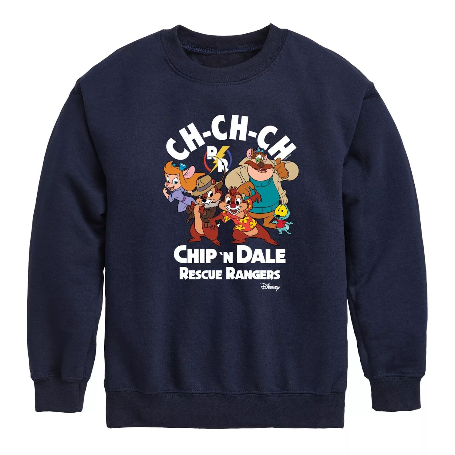 

Флисовый свитшот Disney Chip N Dale Ch Ch Ch для мальчиков 8–20 лет Licensed Character, синий
