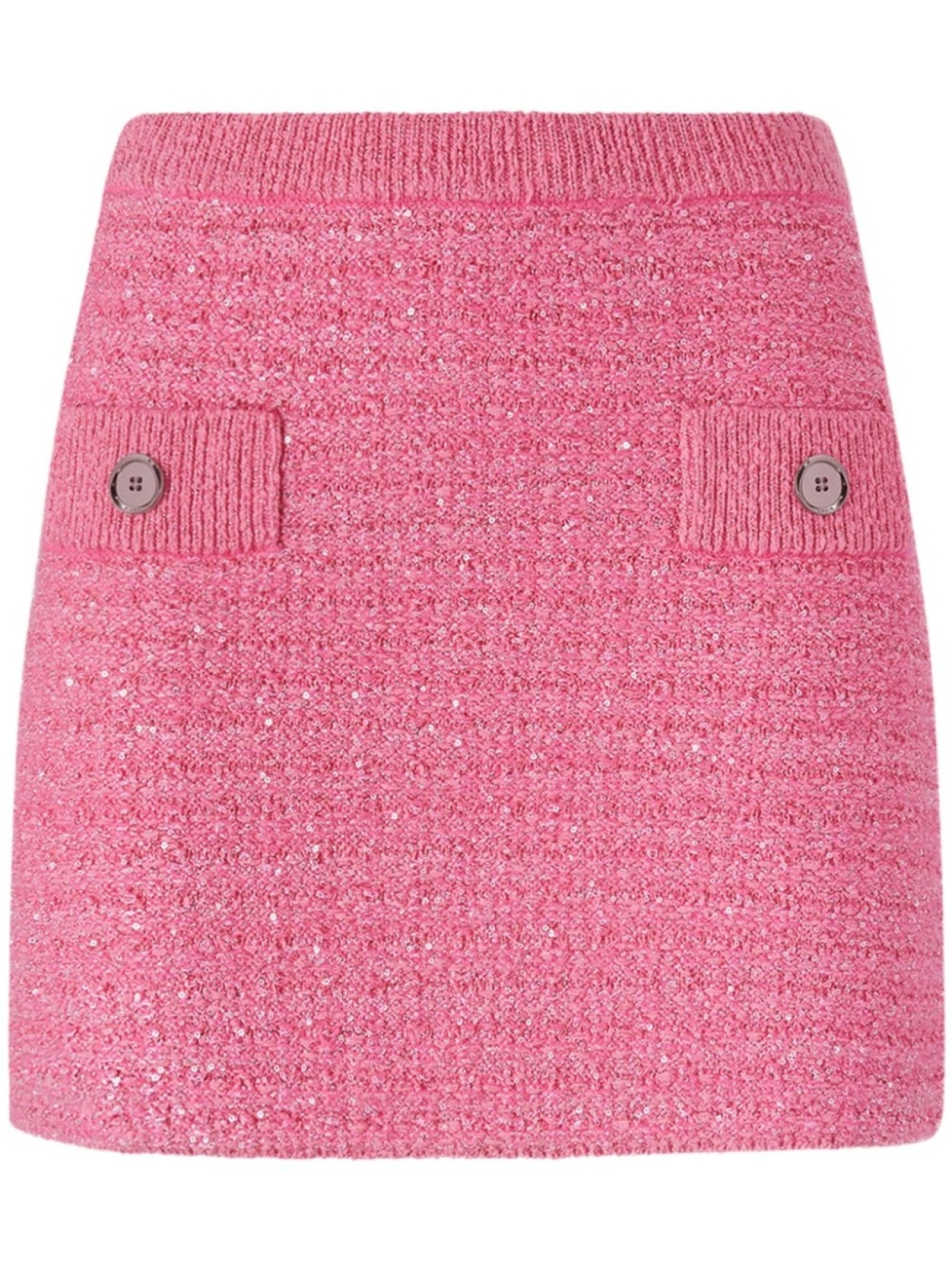 

PINKO твидовая юбка мини, розовый
