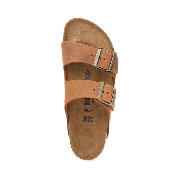 Сандалии Mens Birkenstock Arizona Slide Sandal, цвет Cognac — фото 2