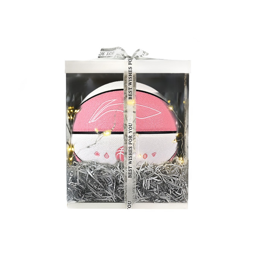 

LINING Баскетбольный мяч CBA Collection PU розовый белый размер 6 тренировочный unisex