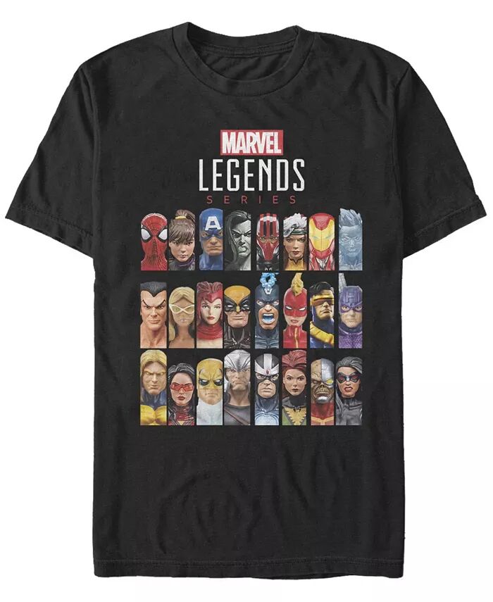

Мужская футболка с коротким рукавом Marvel Legends Headshots Crew Fifth Sun, черный
