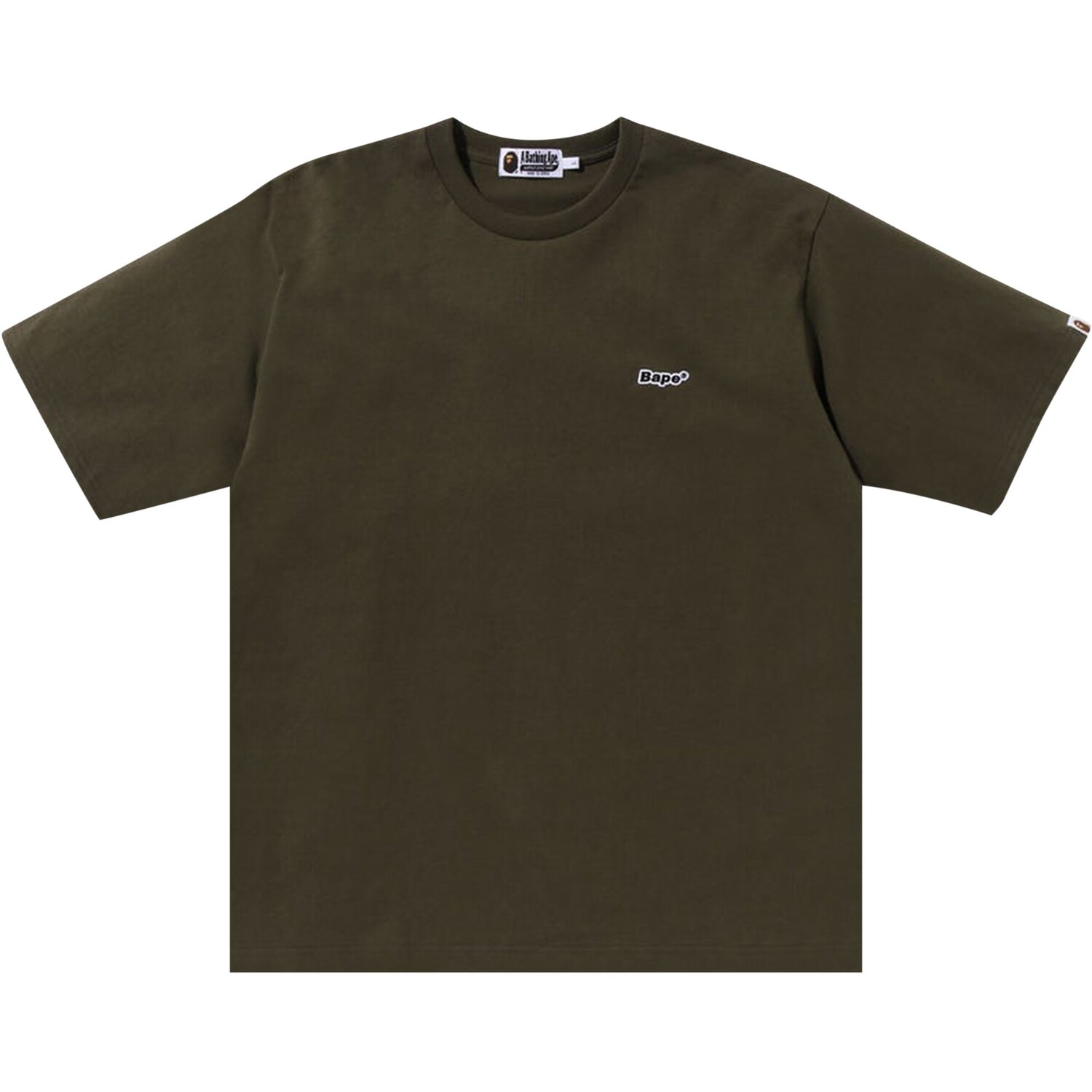 

Футболка свободного кроя BAPE One Point, цвет Olive Drab