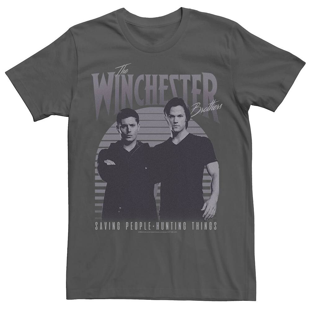 

Мужская винтажная футболка Supernatural Winchester Licensed Character, цвет Charcoal