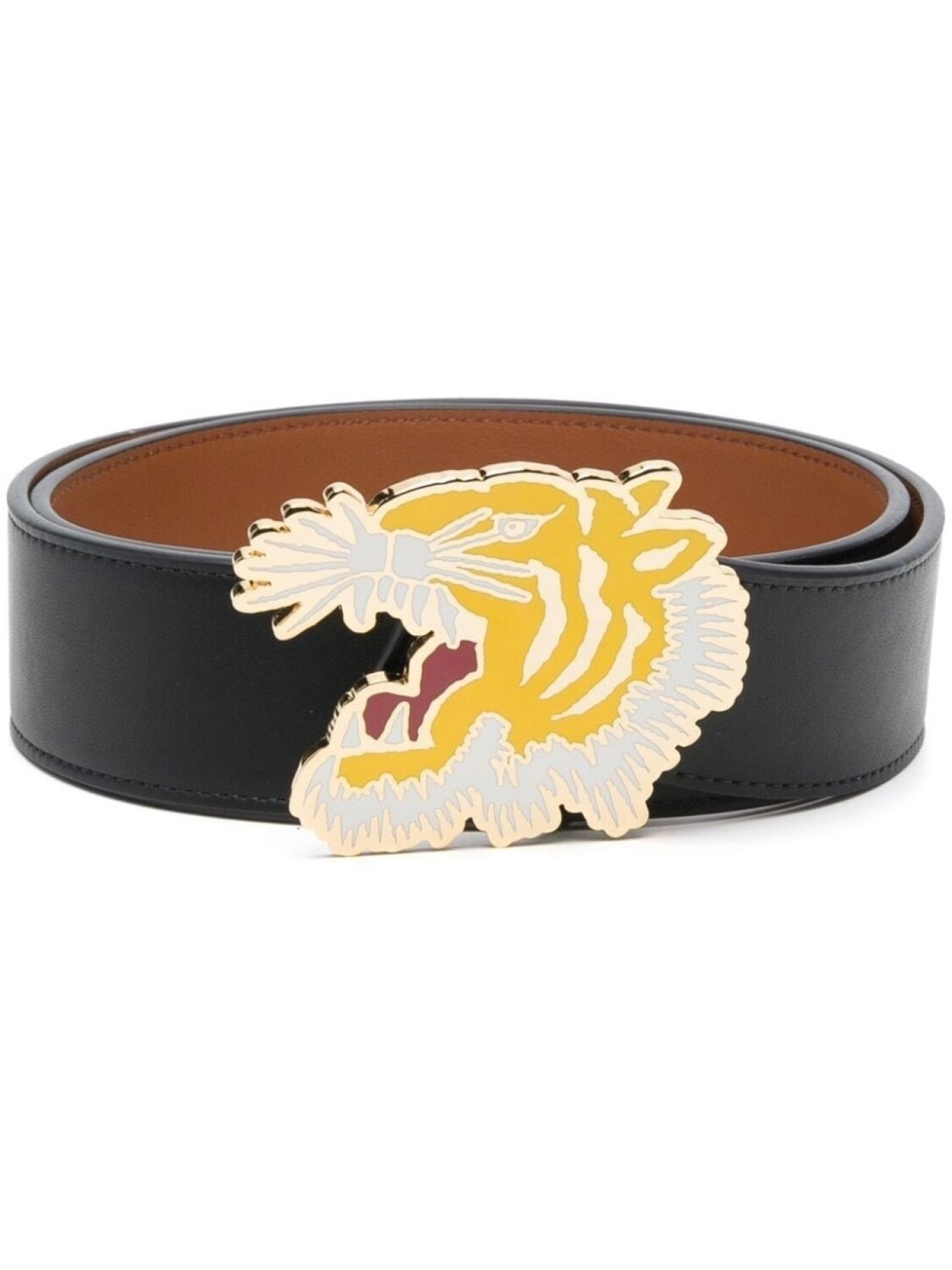 

Kenzo двусторонний ремень с логотипом, черный