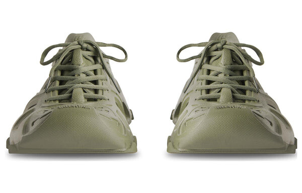 Кроссовки hd lace up cut out sneakers 'olive green' Balenciaga, зеленый — фото 4