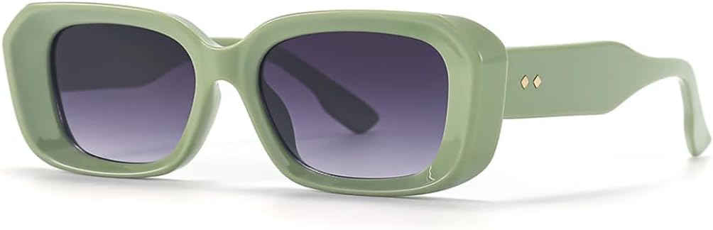 

Ретро-модные панк-солнцезащитные очки для женщин и мужчин, классические винтажные, с защитой от УФ-излучения UV400, для использования на открытом воздухе VFDHN, Green Gradient Grey