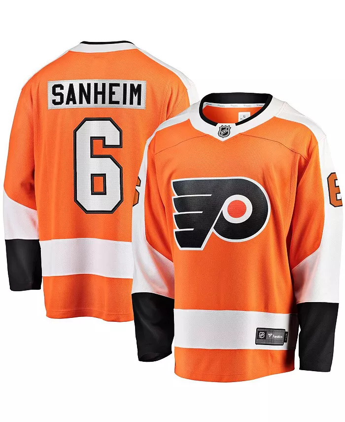 

Мужская оранжевая джерси Philadelphia Flyers Premier Breakaway игрока Трэвиса Сэнхейма Fanatics