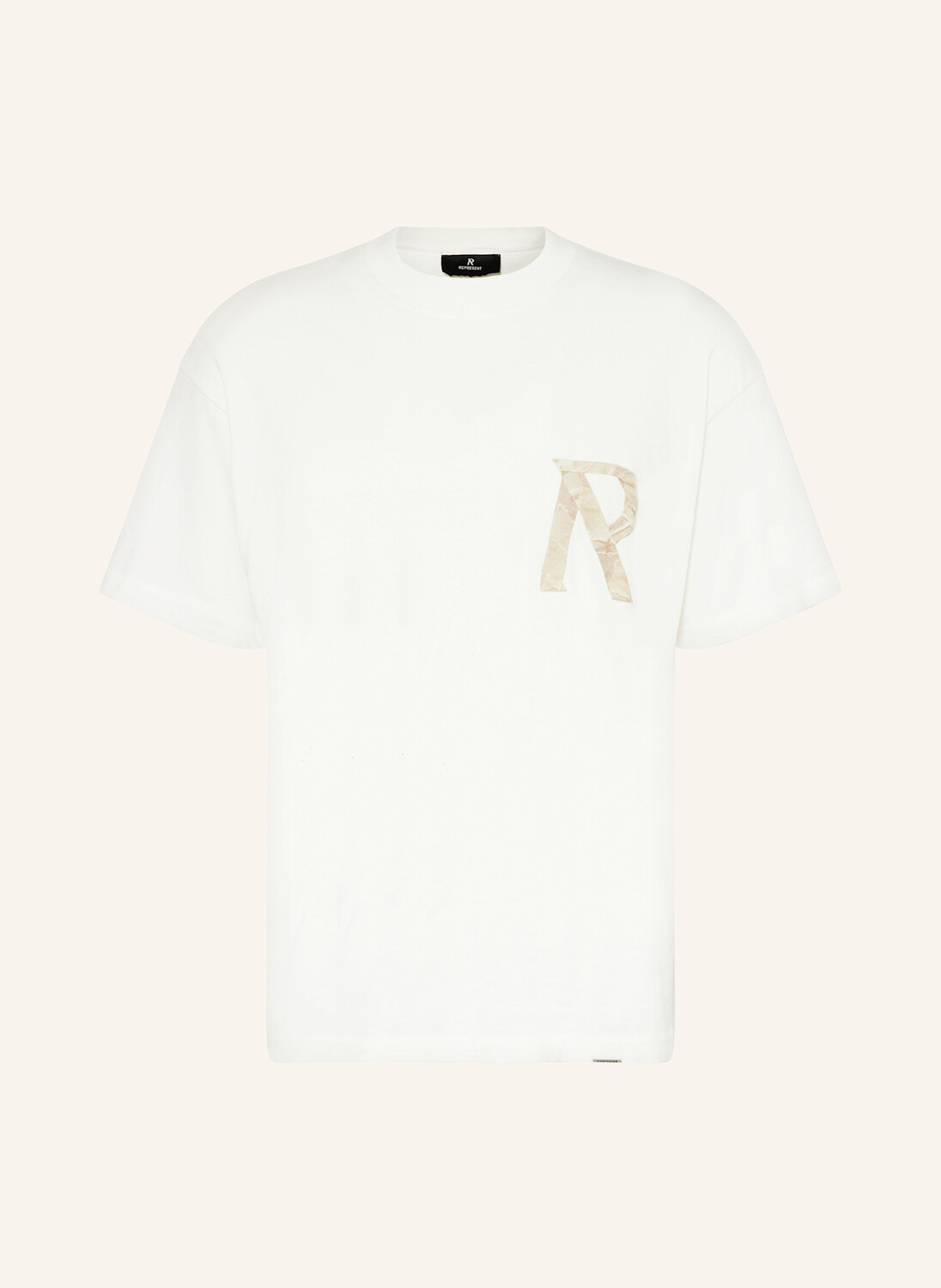 

Футболка REPRESENT, белый/коричневый