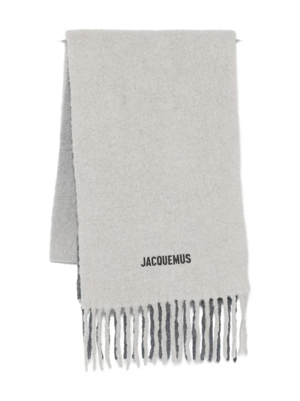 

Шарф с вышитой бахромой Moisson JACQUEMUS, серый