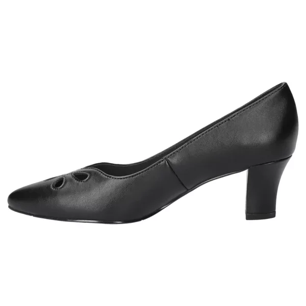 Женские удобные туфли Pat на каблуке Easy Street, цвет black patent — фото 3