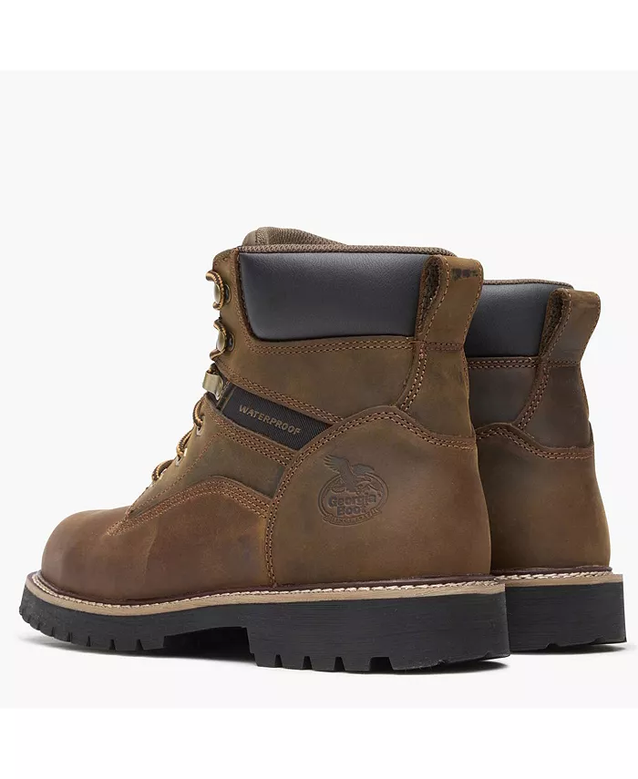 Мужские рабочие ботинки Core 37 Steel Toe Waterproof Georgia Boot, коричневый — фото 4