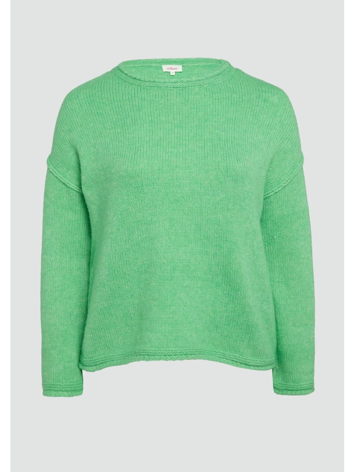 

Вязаный свитер цвета 7326_лаймовый зеленый s.Oliver