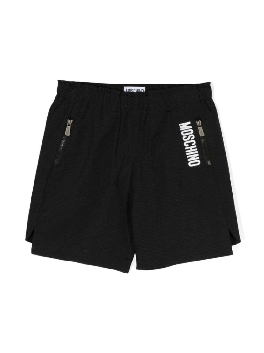 

Moschino Kids шорты из рипстопа с логотипом, черный