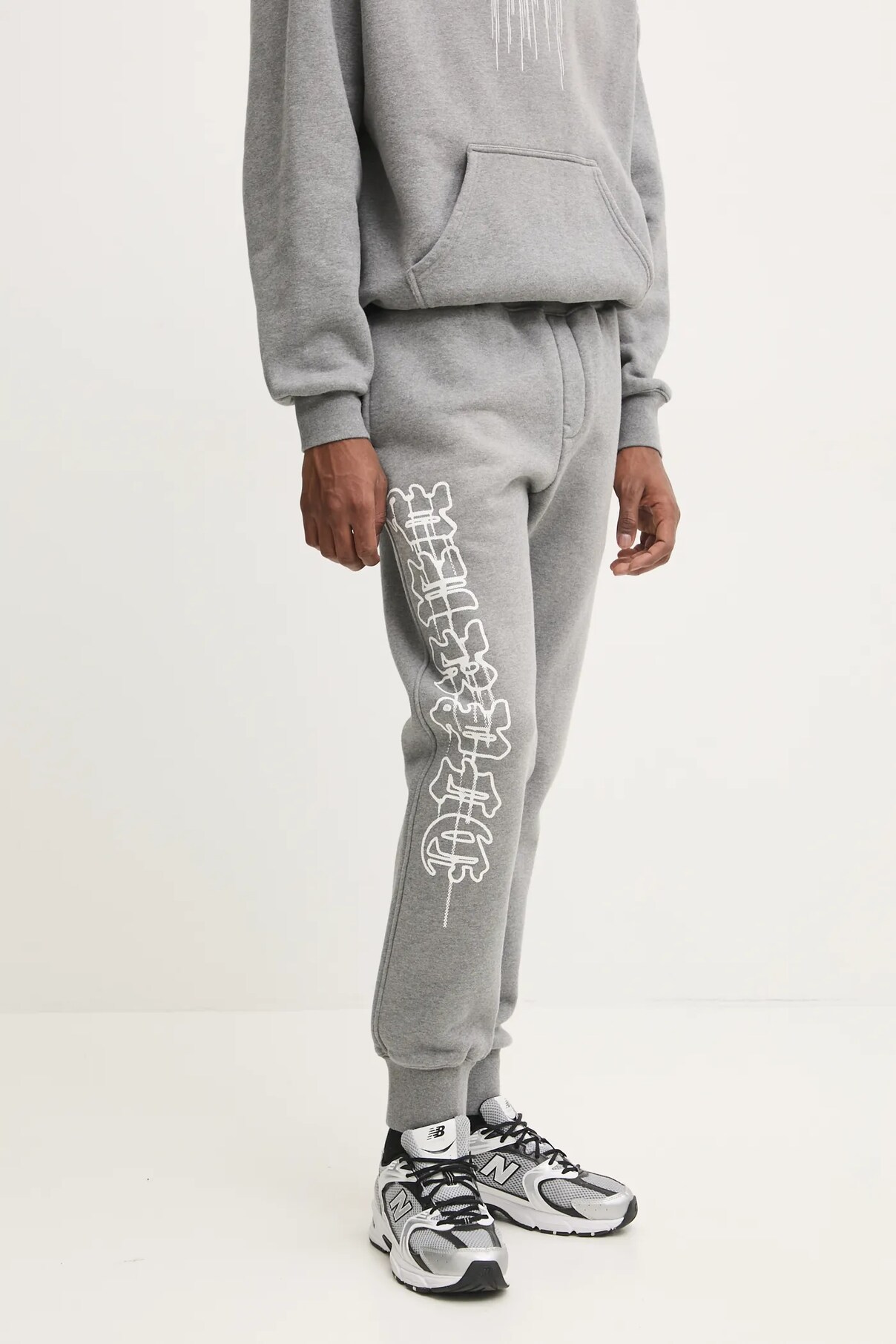 

Спортивные брюки из хлопка HWT FLEECE JOGGER Purple Brand, серый