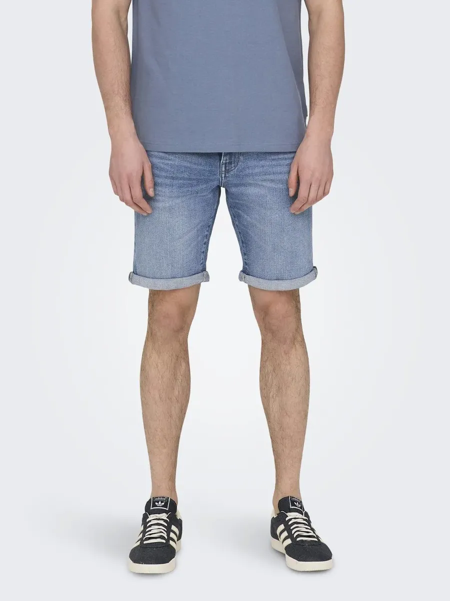 

Шорты ONLY & SONS "ONSPLY MBD 8772 TAI DNM SHORTS NOOS", синий