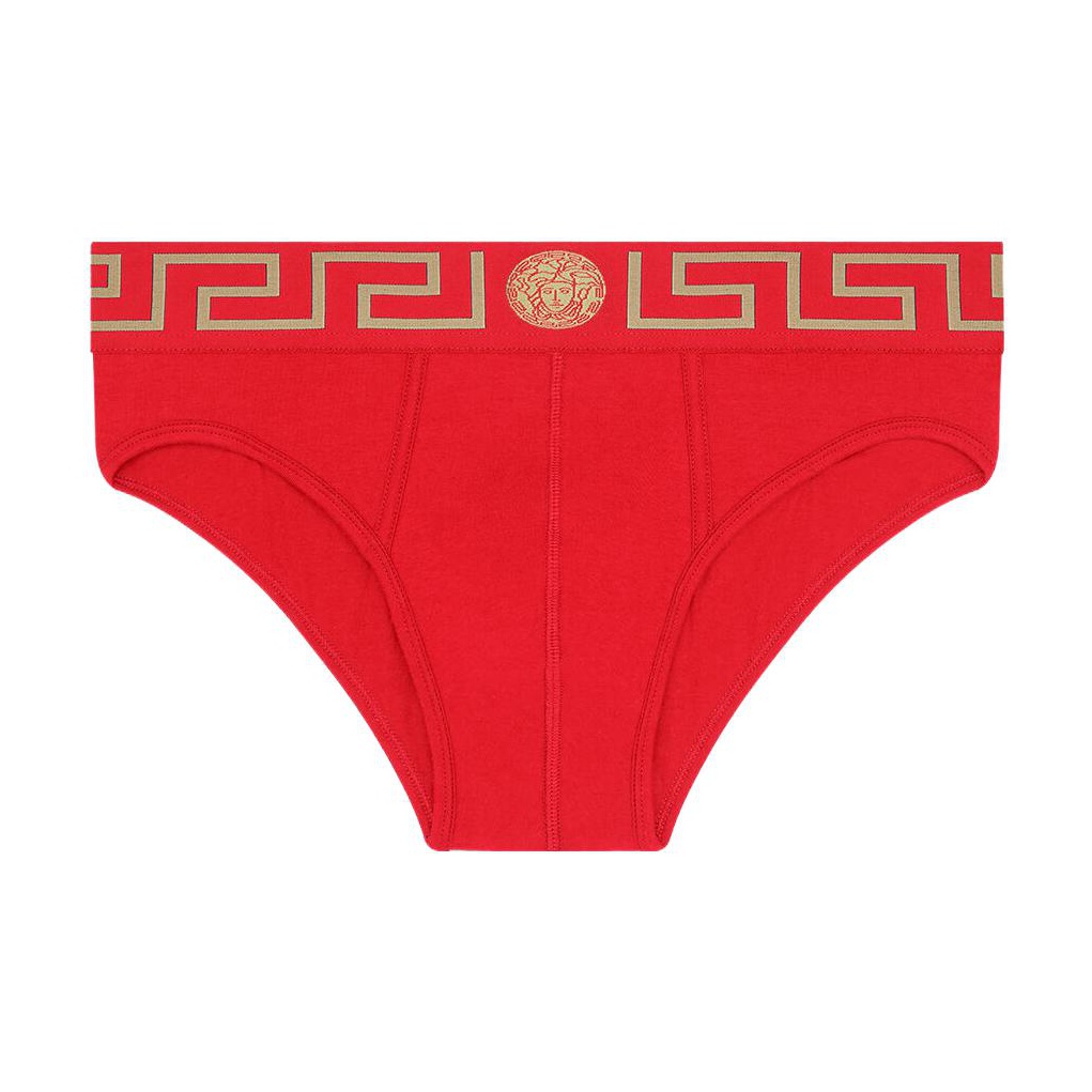 Греческие трусы-бандо Band Briefs VERSACE, красный