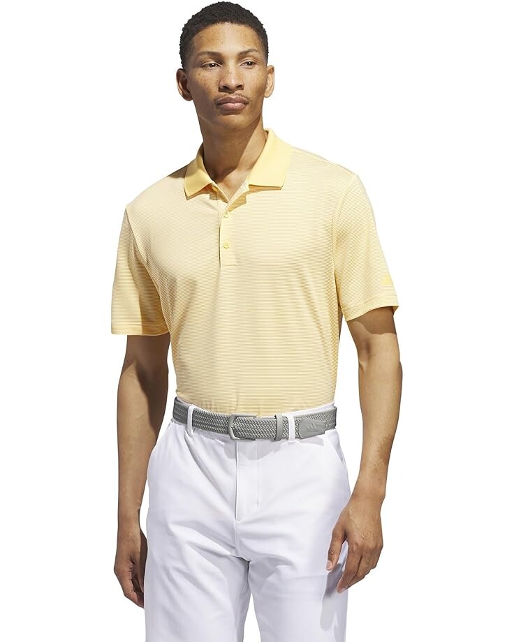 

Поло adidas Golf Ottoman Short Sleeve Polo, цвет Ivory/Semi Spark