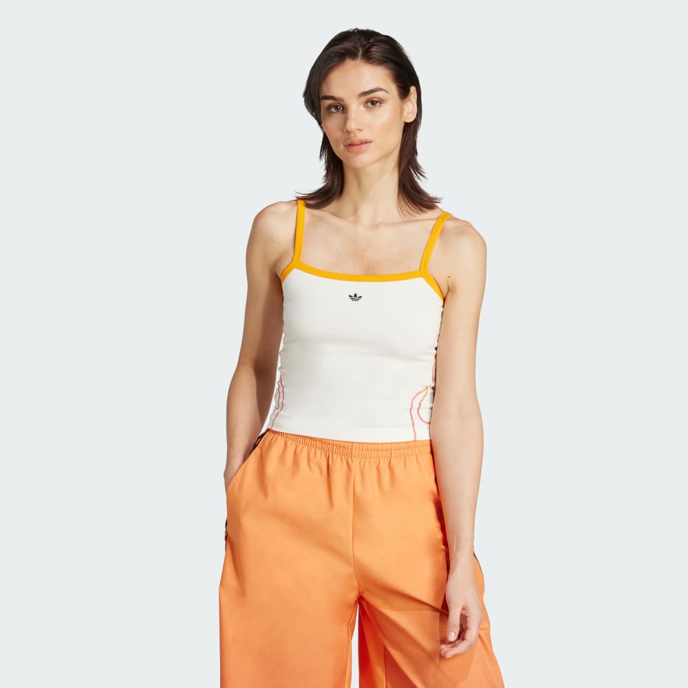 

Топ Adidas Flames Tank Top, цвет Off White/Crew Orange