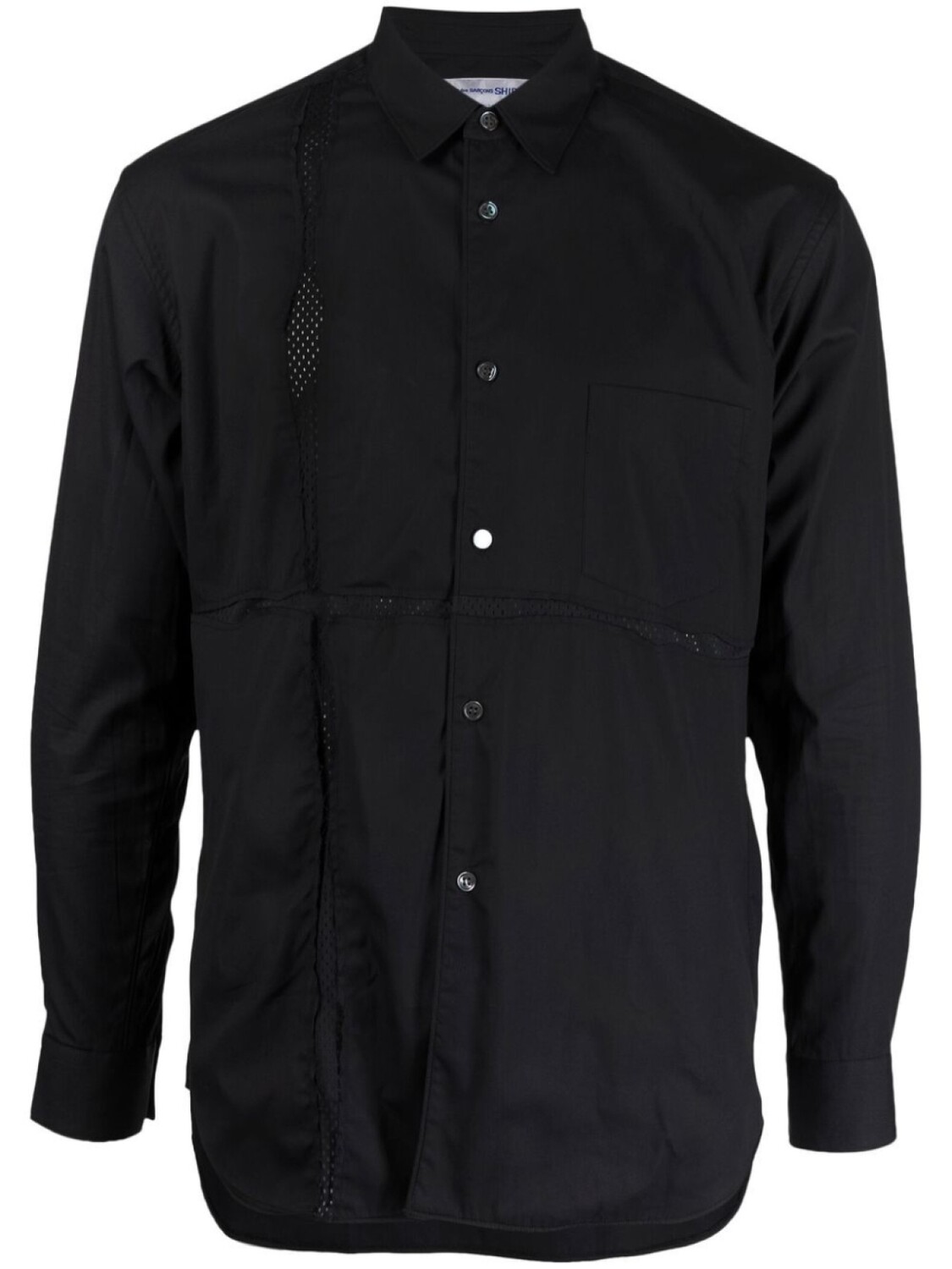 

Comme Des Garçons Shirt рубашка со вставками, черный