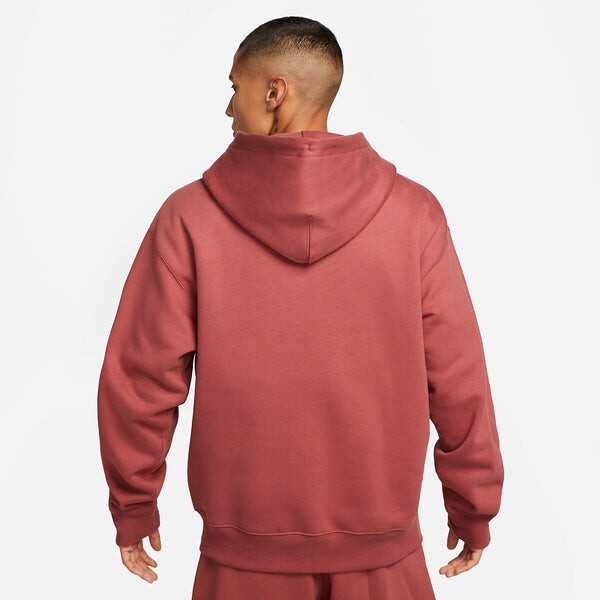 Толстовка Nike NRG Solo Swoosh Fleece Hoodie 'Red', красный — фото 2