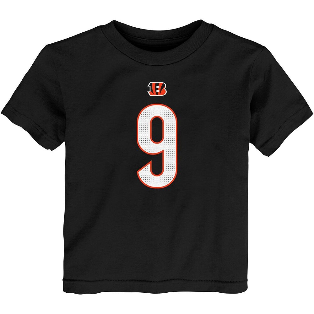 Черная футболка Nike Joe Burrow для малышей Cincinnati Bengals с именем и номером игрока, цвет Bng Black — фото 3