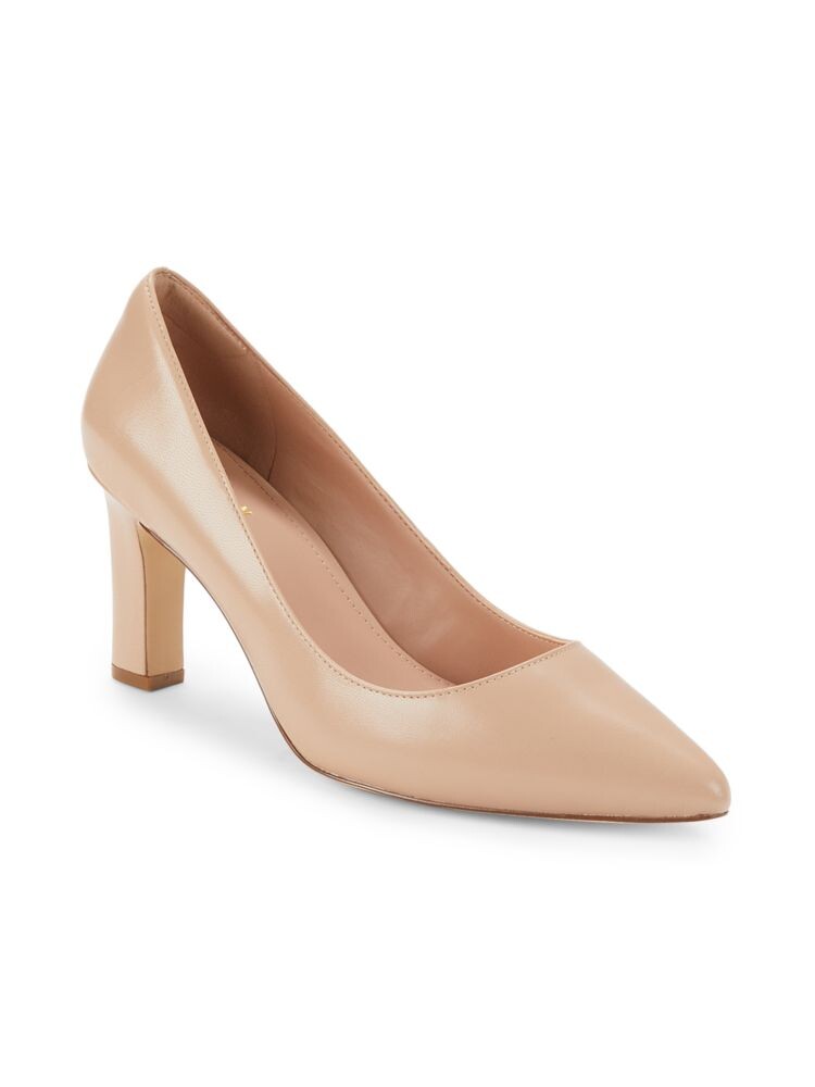 Кожаные туфли Mylah на блочном каблуке Cole Haan, цвет Brush — фото 2