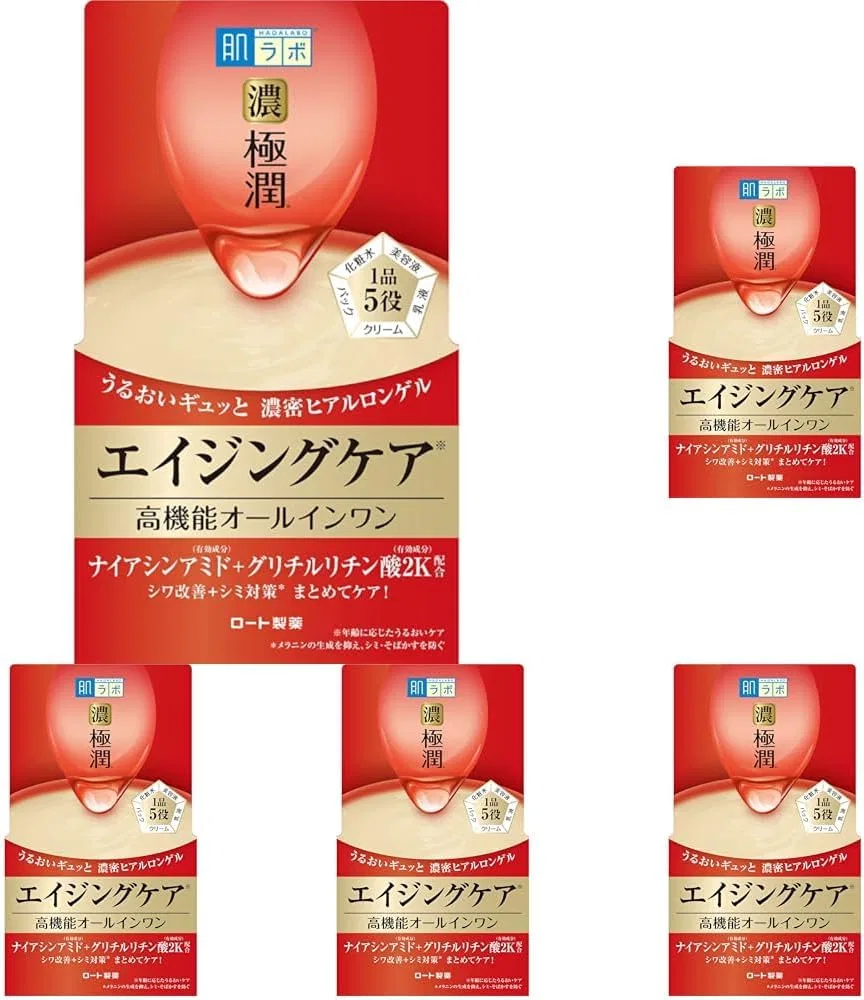 Гель для лица Hada Labo Skin Lab Kejun Hari Perfect Gel без отдушки, 100 г × 5