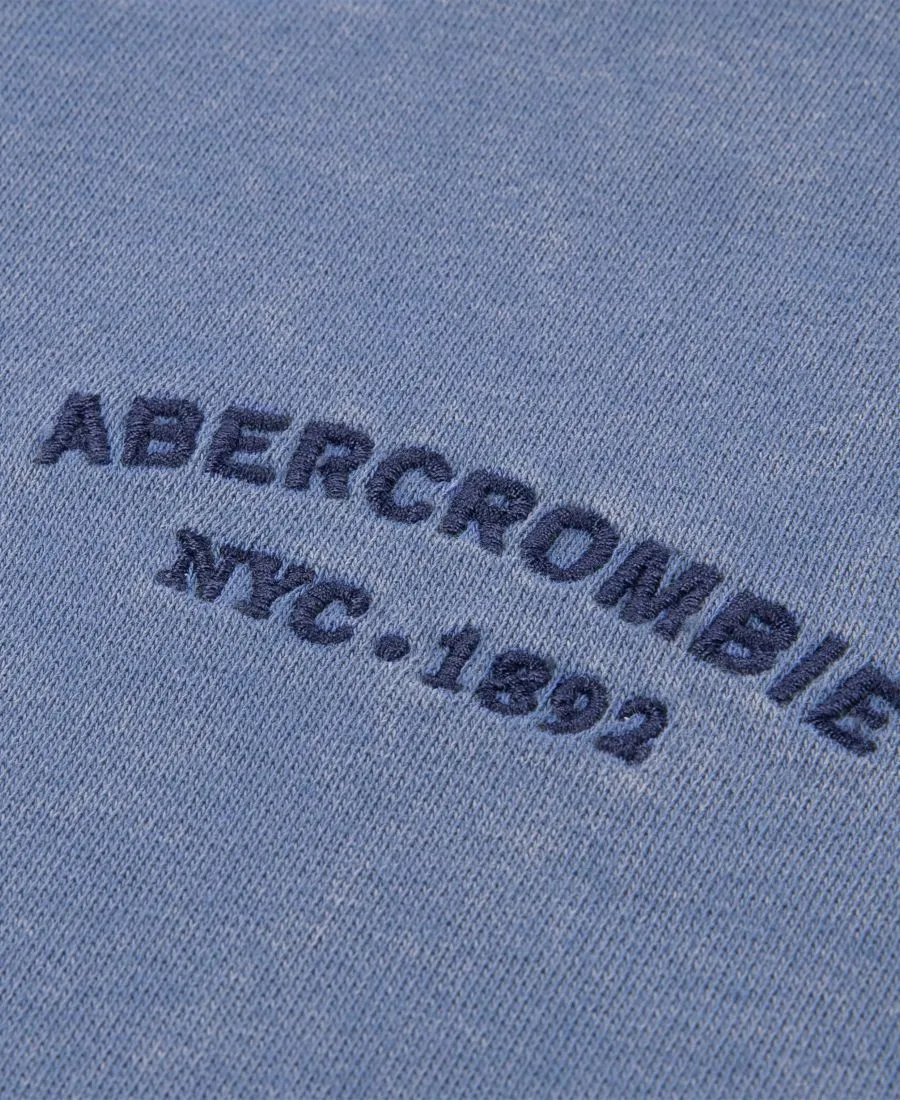 Детская толстовка с капюшоном, выцветшая на солнце Abercrombie kids, moonсветло-голубой — фото 3