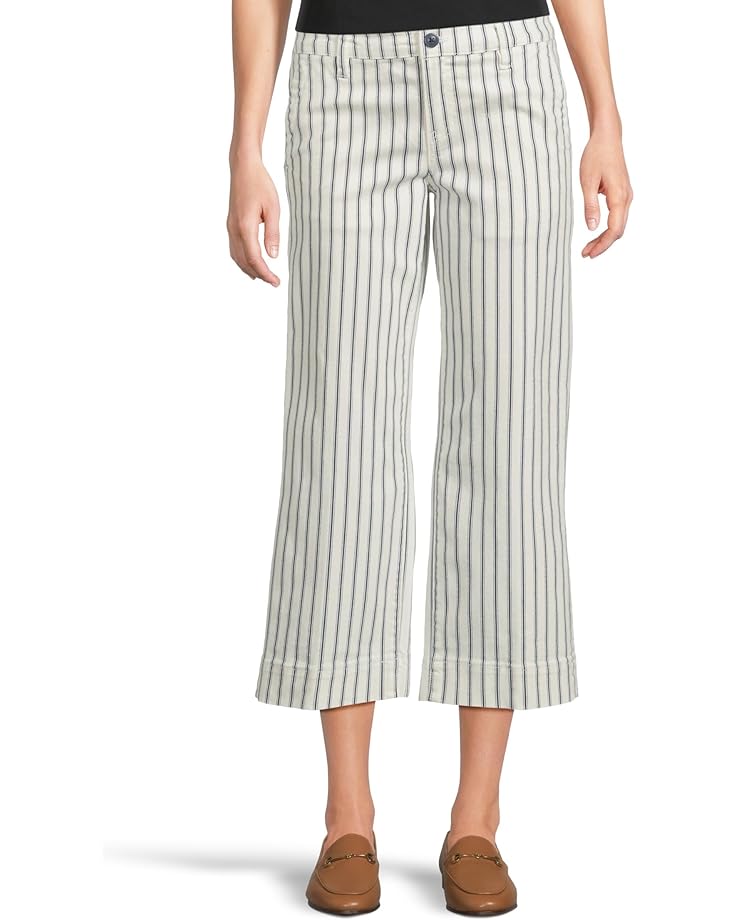 

Брюки Liverpool Los Angeles Patch Pockets Wide Leg Crop Pants, цвет Vintage Indigo Stripe