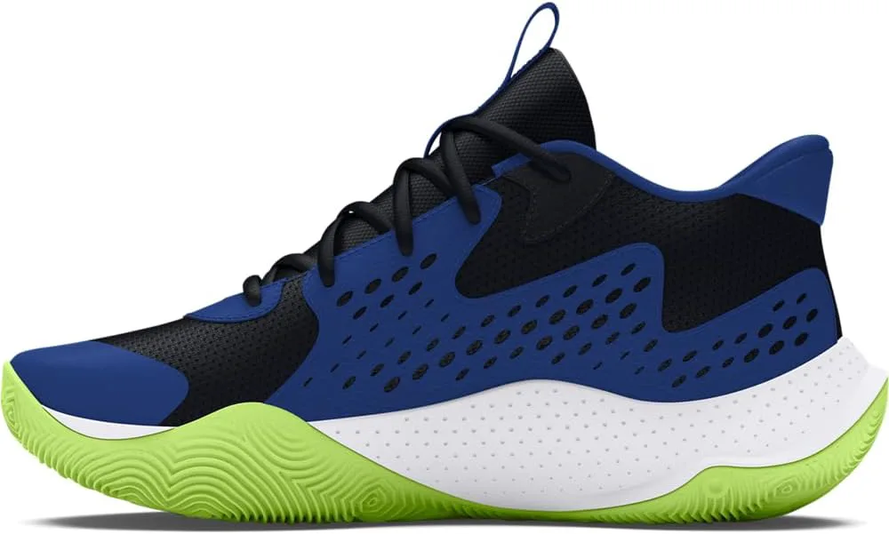 

Баскетбольные кроссовки Under Armour Men's Ua Jet '23, черный/синий/металлик серебристый