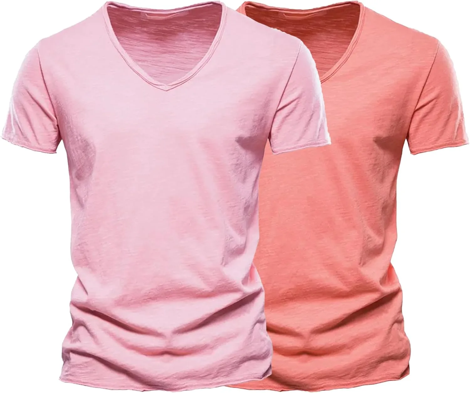 

Футболка мужская Cotton Hipster, летняя, slim fit, V-образный вырез DGHM-JLMY