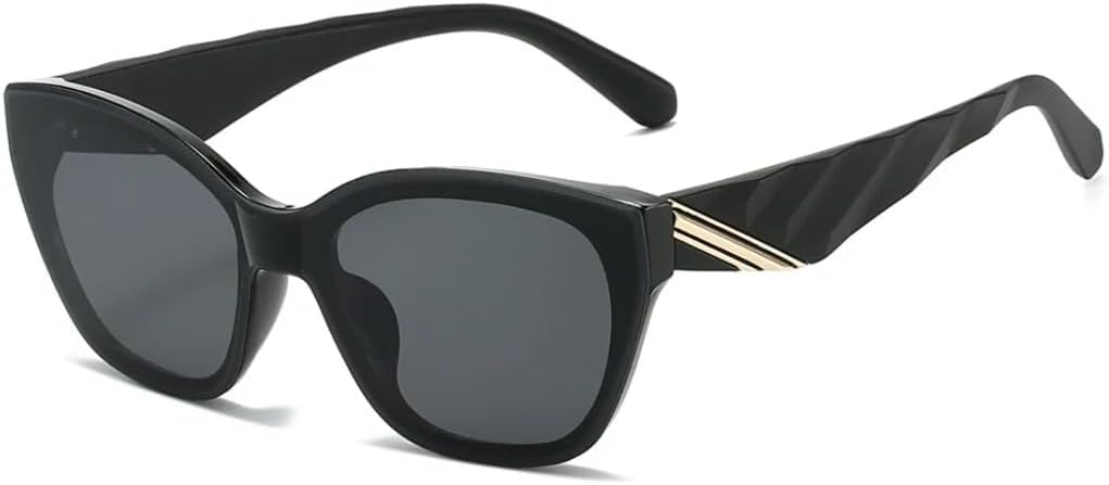 

Роскошные солнцезащитные очки «кошачий глаз» для женщин, ретро-стиль, индивидуальный дизайн, простые солнцезащитные очки для мужчин с защитой от УФ-излучения UV400 SZVVBKK, Black