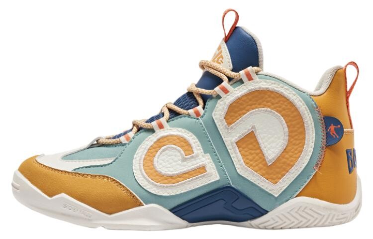 

Баскетбольные кроссовки Basketball Shoes Women's Mid-Top Yellow/Blue Qiaodan