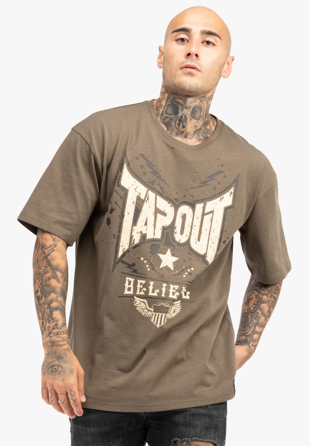 

Футболка с принтом DOYLEN Tapout, коричневый