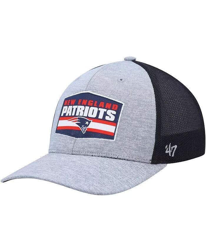 

Мужская серая, темно-синяя кепка New England Patriots Motivator Flex '47 Brand