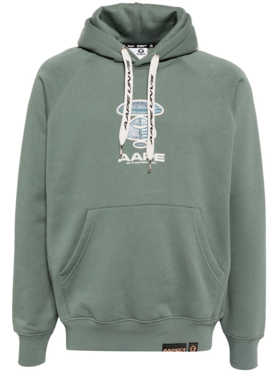 

Худи с логотипом AAPE BY *A BATHING APE, зеленый