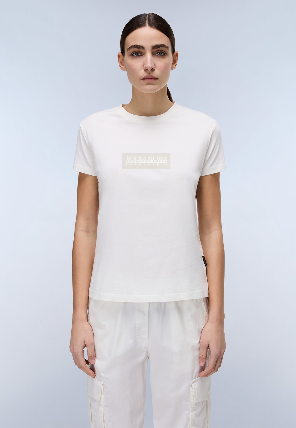 

Футболка с принтом BOX LOGO Napapijri, белый