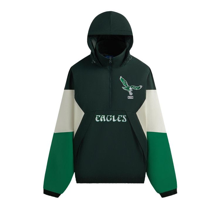 

Анорак Kith &, 47 for the NFL: Eagles Quarter Zip Anorak With Hood, Stadium